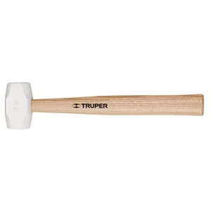פטיש גומי לבן 227 גרם ידית עץ TRUPER