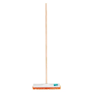 מטאטא כביש 40 CM ידית עץ 120 ס"מ