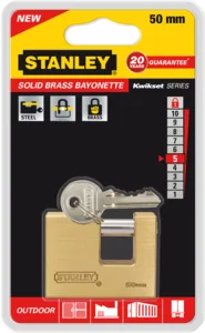 מנעול פלדה רקס 80 מ"מ STANLEY