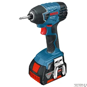 מברגה אימפקט 18V שתי סוללות בוש 1.3A